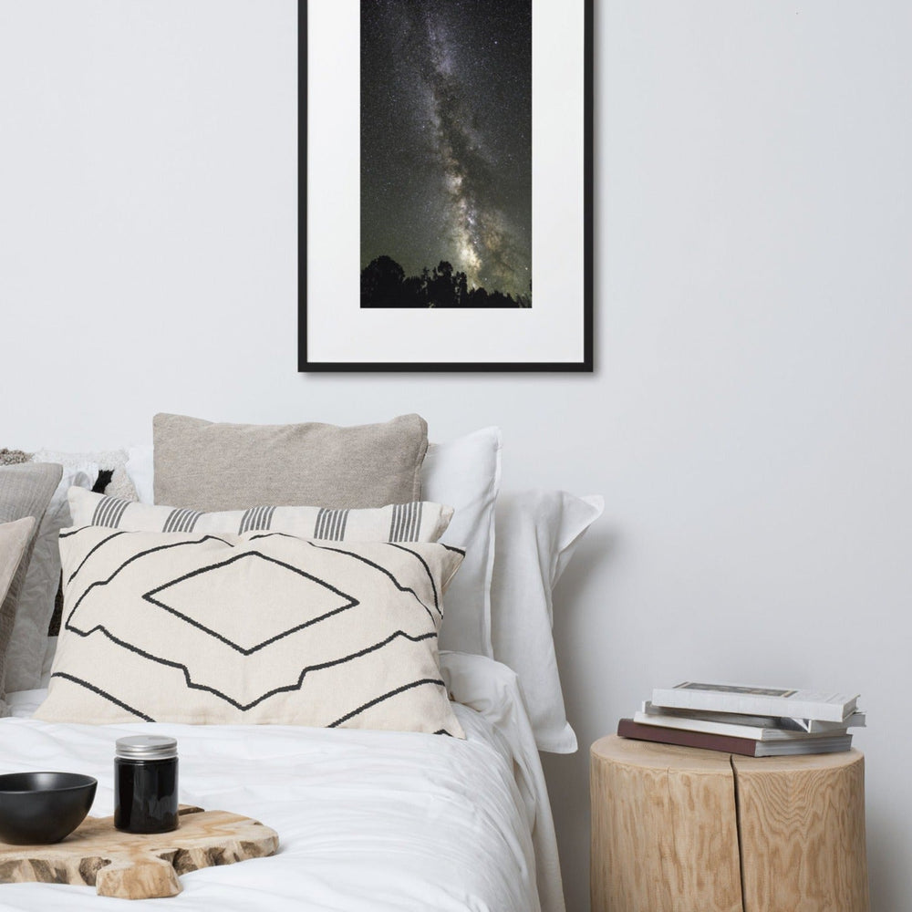 Poster mit Passepartout - Sternenhimmel Starry sky artlia