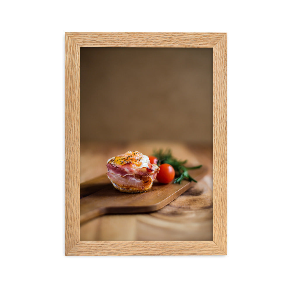 Poster mit Rahmen - Guten Appetit Oak / 21×30 cm artlia