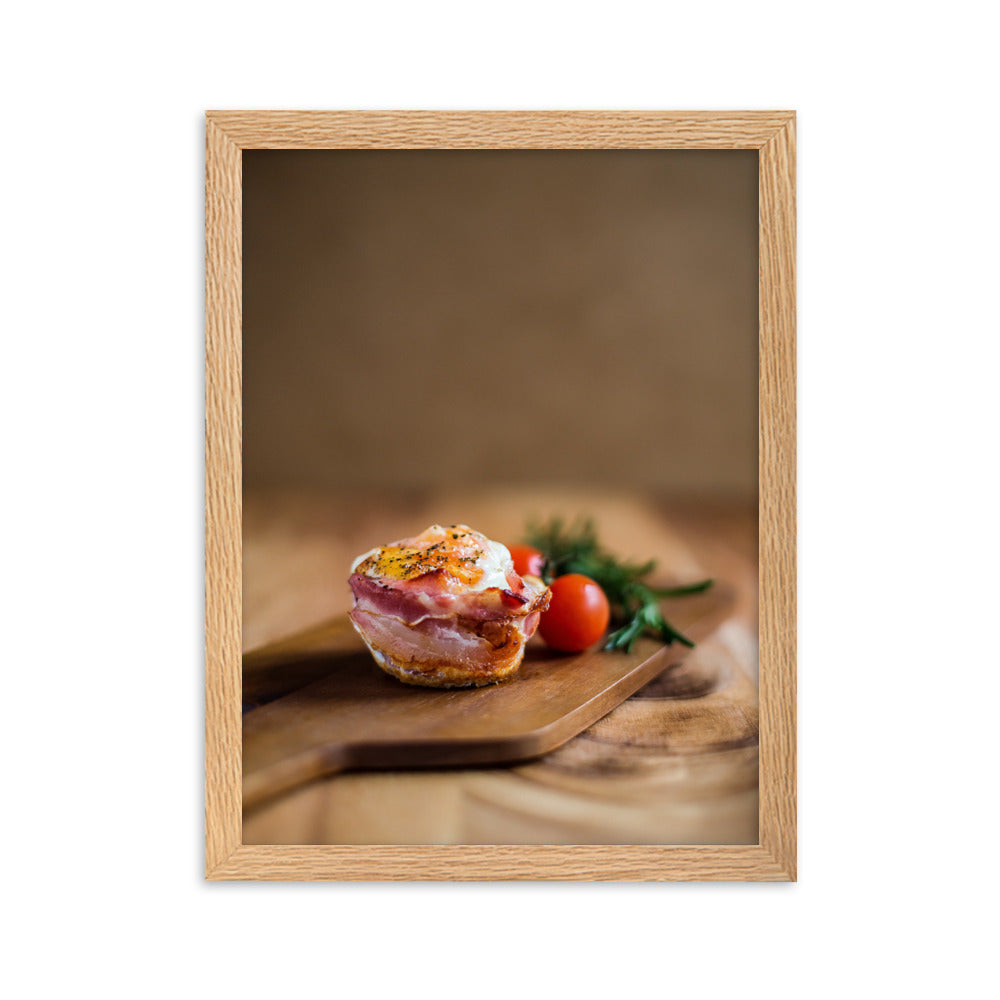 Poster mit Rahmen - Guten Appetit Oak / 30×40 cm artlia