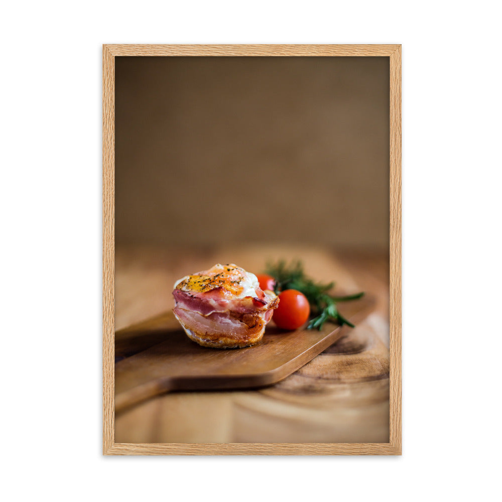 Poster mit Rahmen - Guten Appetit Oak / 50×70 cm artlia