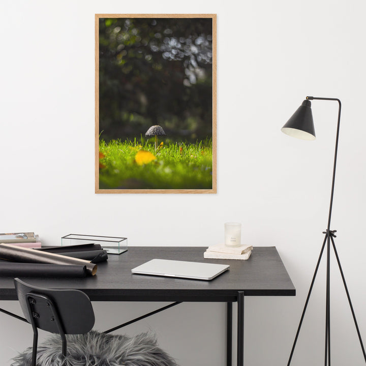 Poster mit Rahmen - Pilz artlia