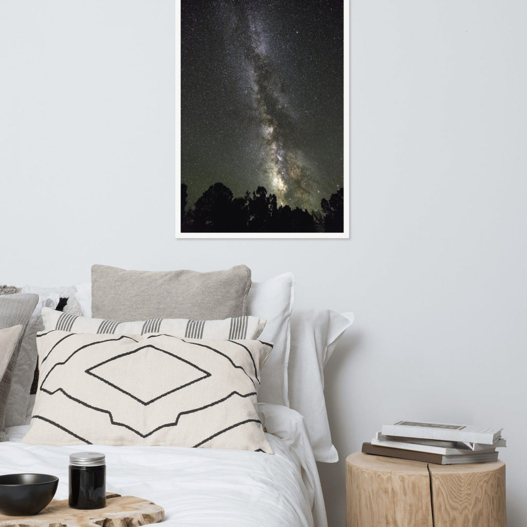 Poster mit Rahmen - Sternenhimmel Starry sky artlia