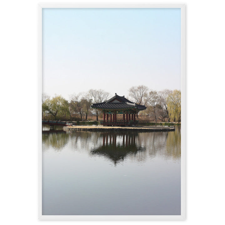 Poster - Pavillon mitten im Wasser artlia