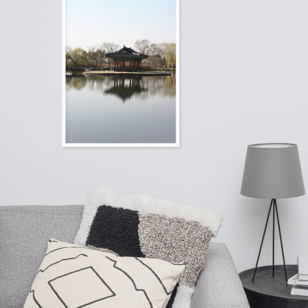 Poster - Pavillon mitten im Wasser artlia