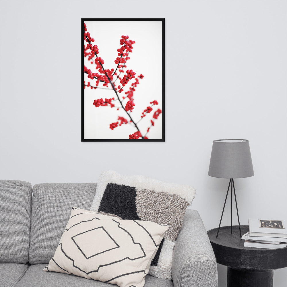 Red Berries - Poster im Rahmen artlia