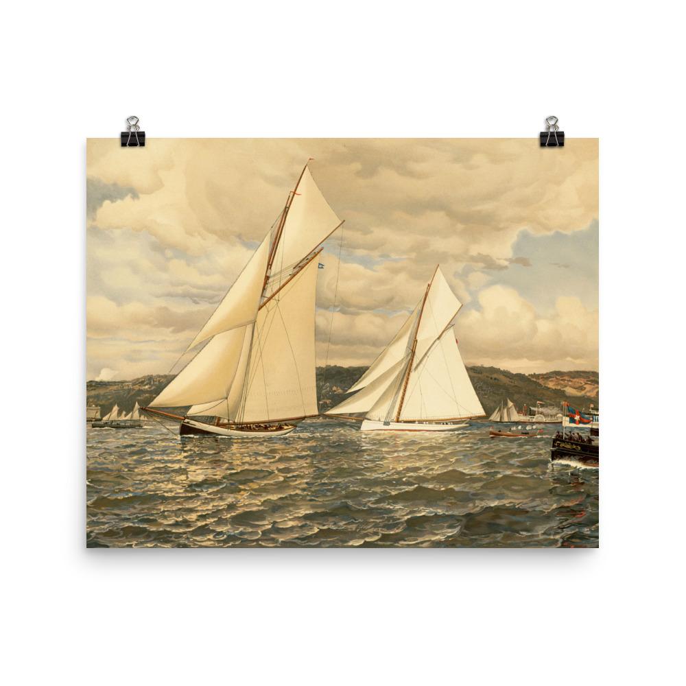 Schiffsrennen - Poster 20x25 cm artlia