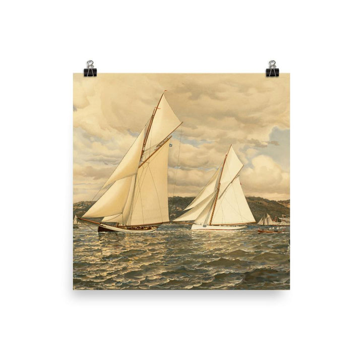 Schiffsrennen - Poster 25x25 cm artlia