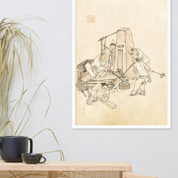 Schmiede, Kim Hong-do - Poster artlia