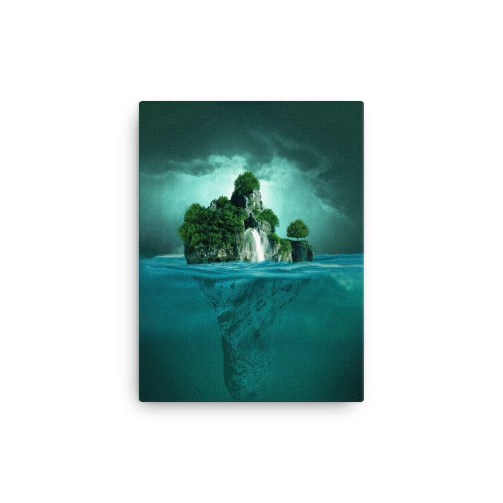 schwimmende Insel - Leinwand 30x41 cm artlia