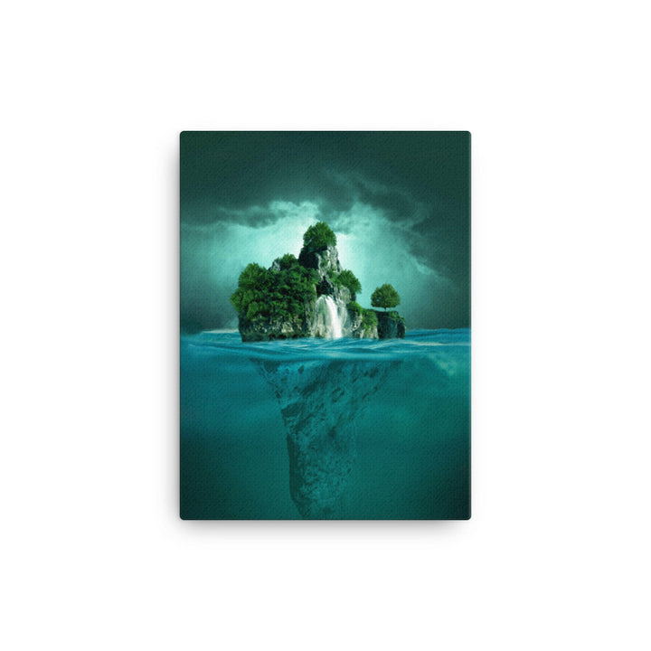 schwimmende Insel - Leinwand 30x41 cm artlia