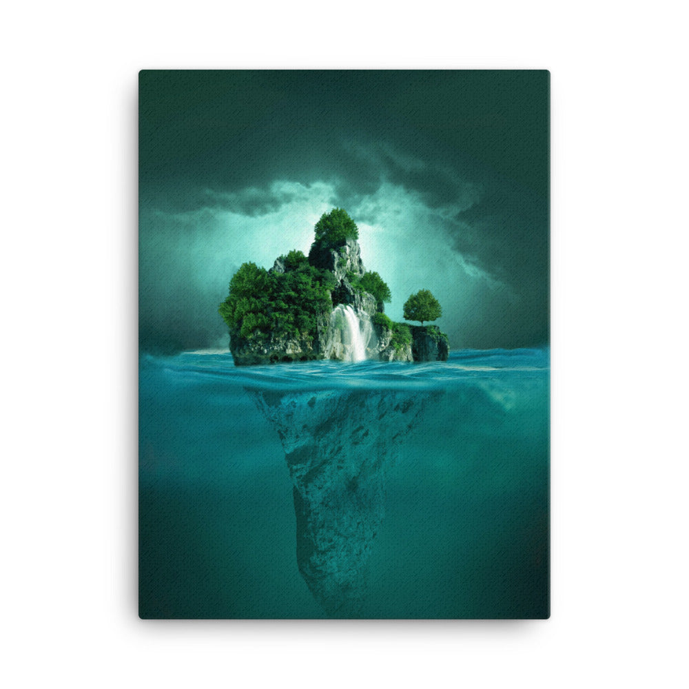 schwimmende Insel - Leinwand 46x61 cm artlia