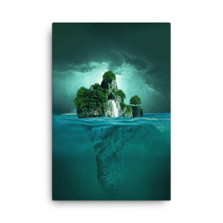 schwimmende Insel - Leinwand 61x91 cm artlia