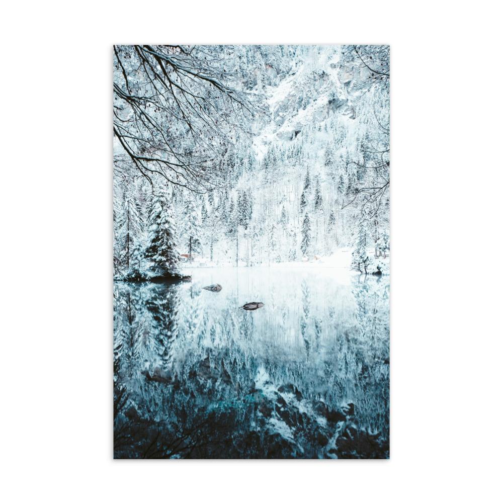 Snow Landscape 4 - Postkarte artlia