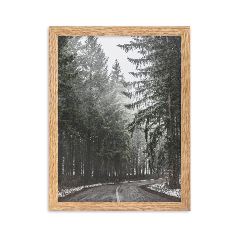 Snow Landscape 6 - Poster im Rahmen Oak / 30×40 cm artlia