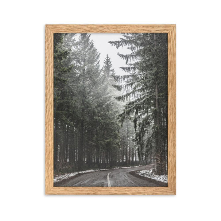 Snow Landscape 6 - Poster im Rahmen Oak / 30×40 cm artlia