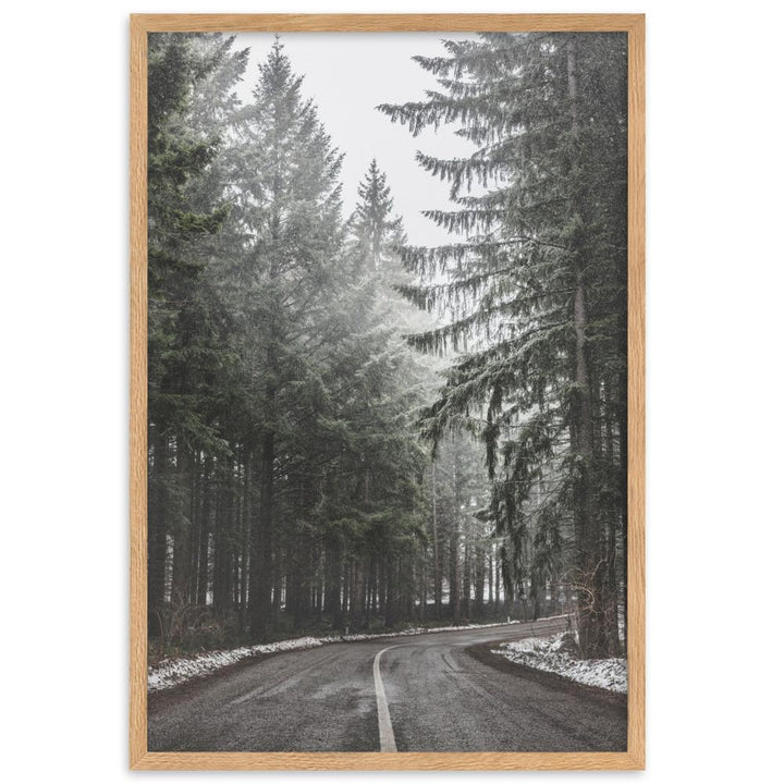 Snow Landscape 6 - Poster im Rahmen Oak / 61×91 cm artlia