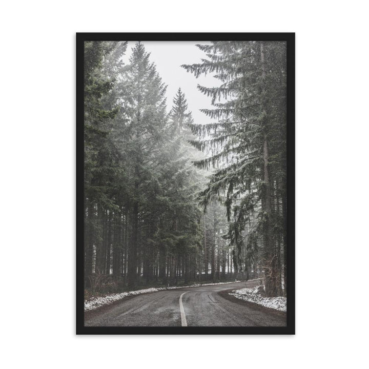 Snow Landscape 6 - Poster im Rahmen Schwarz / 50×70 cm artlia