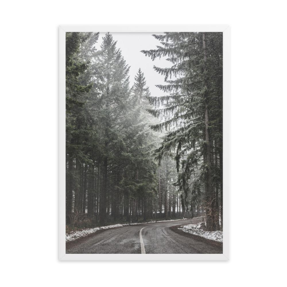 Snow Landscape 6 - Poster im Rahmen Weiß / 50×70 cm artlia