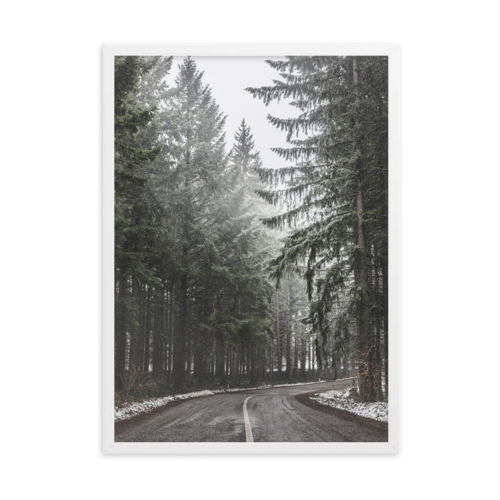 Snow Landscape 6 - Poster im Rahmen Weiß / 50×70 cm artlia