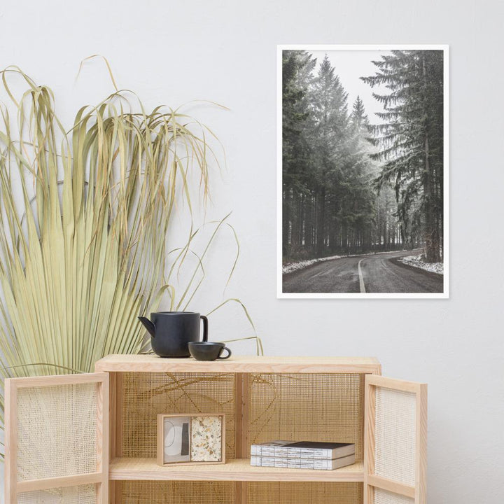 Snow Landscape 6 - Poster im Rahmen artlia