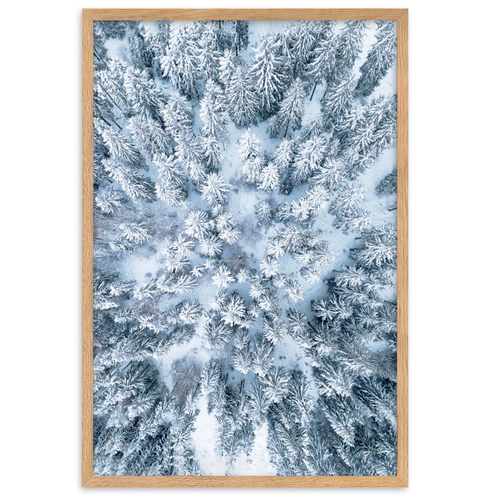 Snow Landscape 7 - Poster im Rahmen Oak / 61×91 cm artlia
