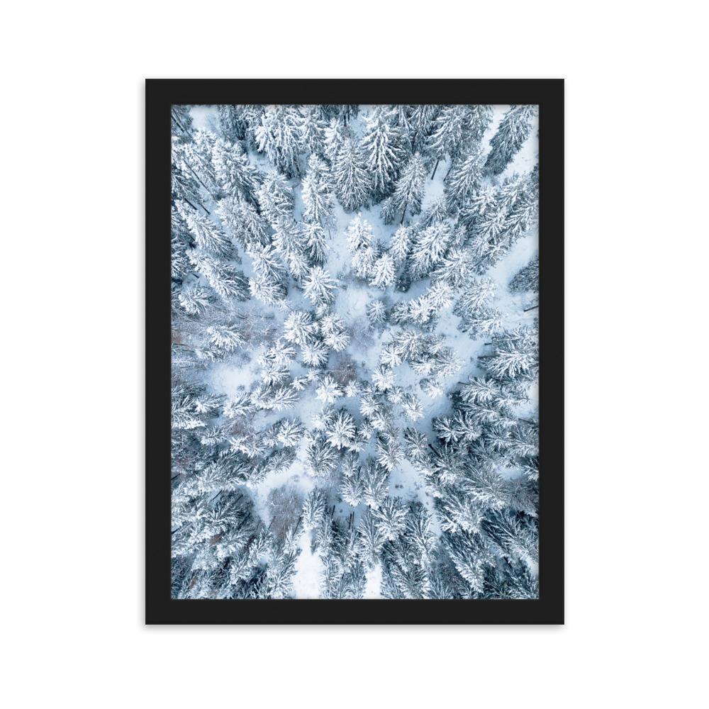 Snow Landscape 7 - Poster im Rahmen Schwarz / 30×40 cm artlia