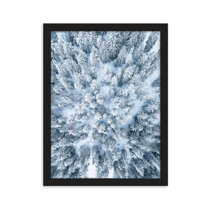 Snow Landscape 7 - Poster im Rahmen Schwarz / 30×40 cm artlia