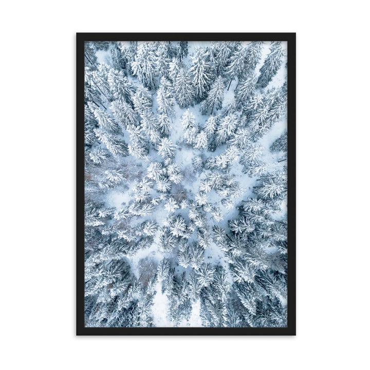 Snow Landscape 7 - Poster im Rahmen Schwarz / 50×70 cm artlia