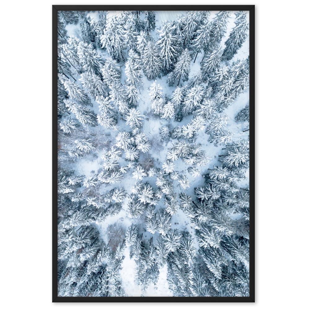 Snow Landscape 7 - Poster im Rahmen Schwarz / 61×91 cm artlia