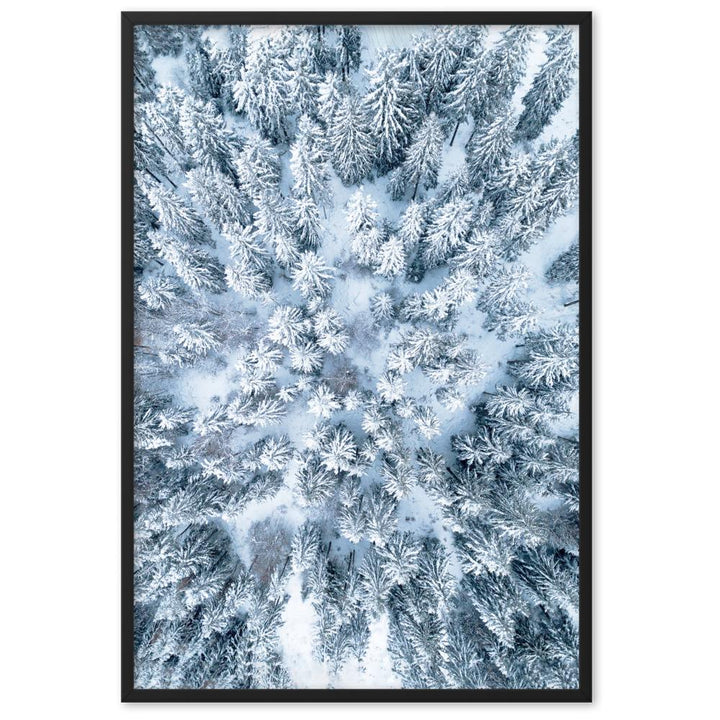 Snow Landscape 7 - Poster im Rahmen Schwarz / 61×91 cm artlia