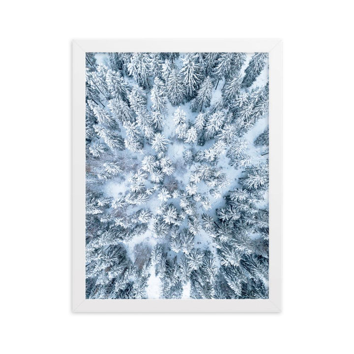 Snow Landscape 7 - Poster im Rahmen Weiß / 30×40 cm artlia
