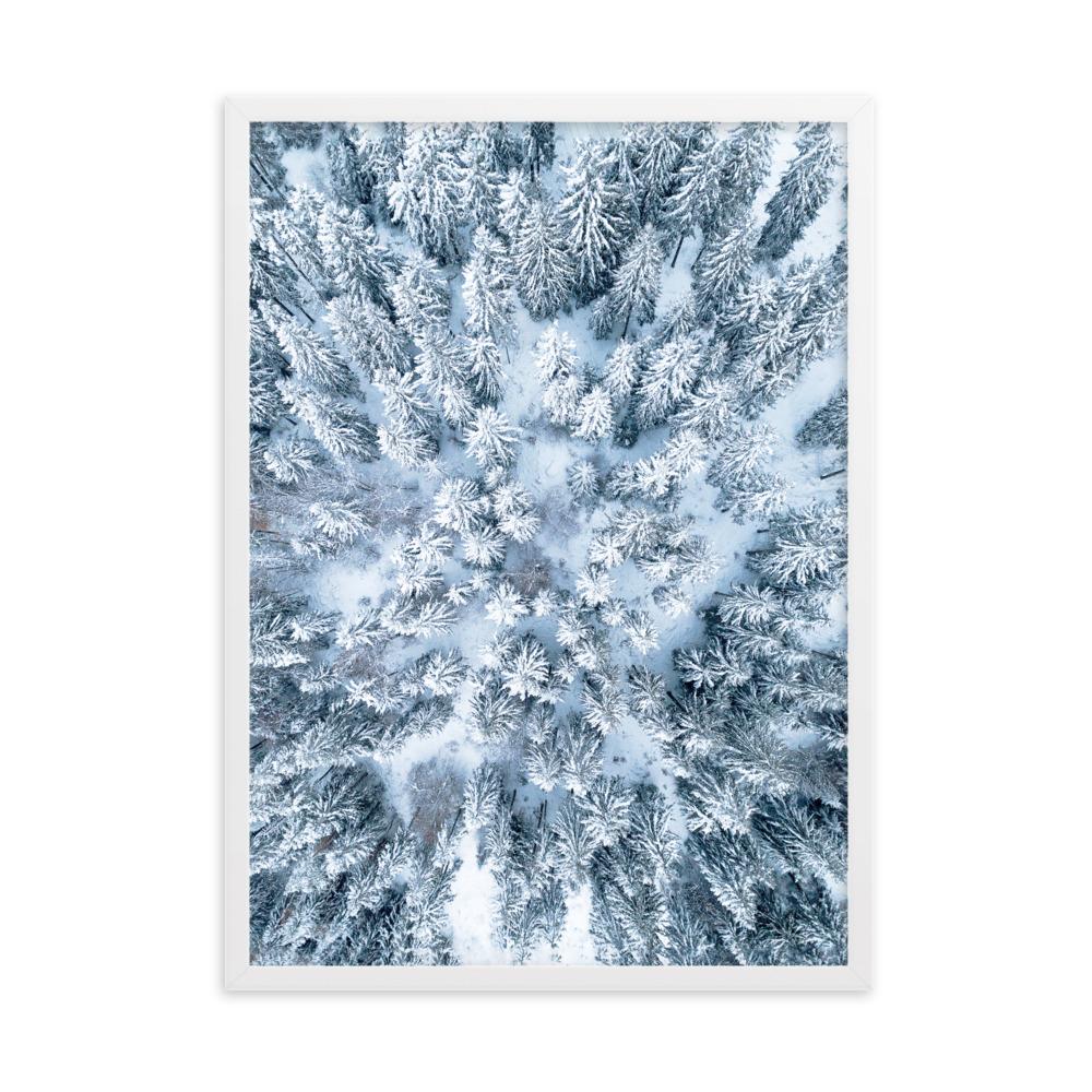 Snow Landscape 7 - Poster im Rahmen Weiß / 50×70 cm artlia