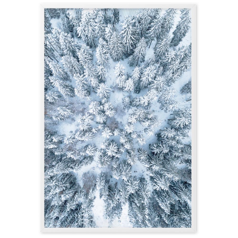 Snow Landscape 7 - Poster im Rahmen Weiß / 61×91 cm artlia