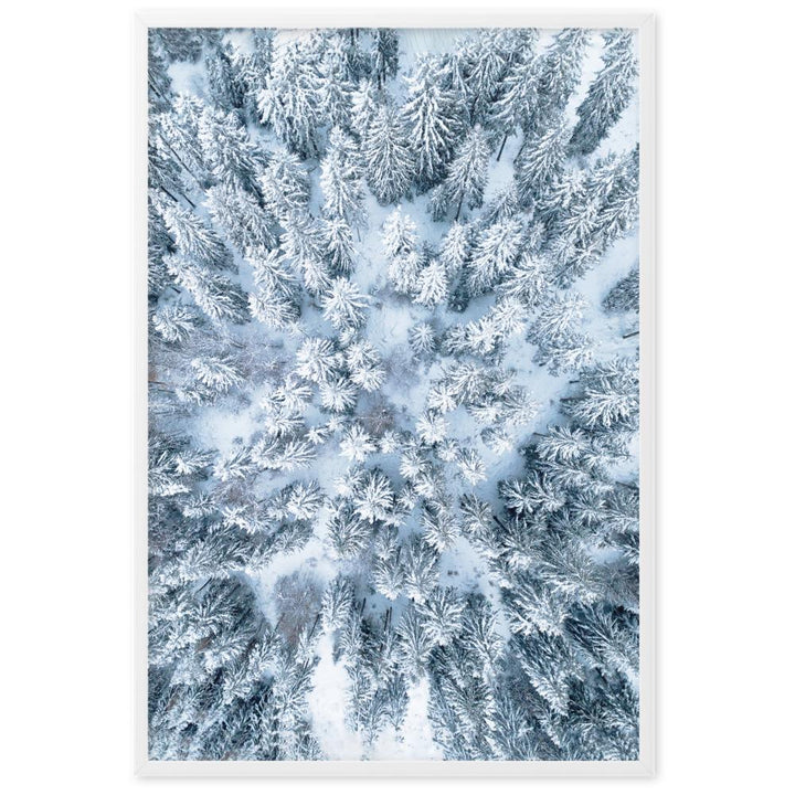 Snow Landscape 7 - Poster im Rahmen Weiß / 61×91 cm artlia