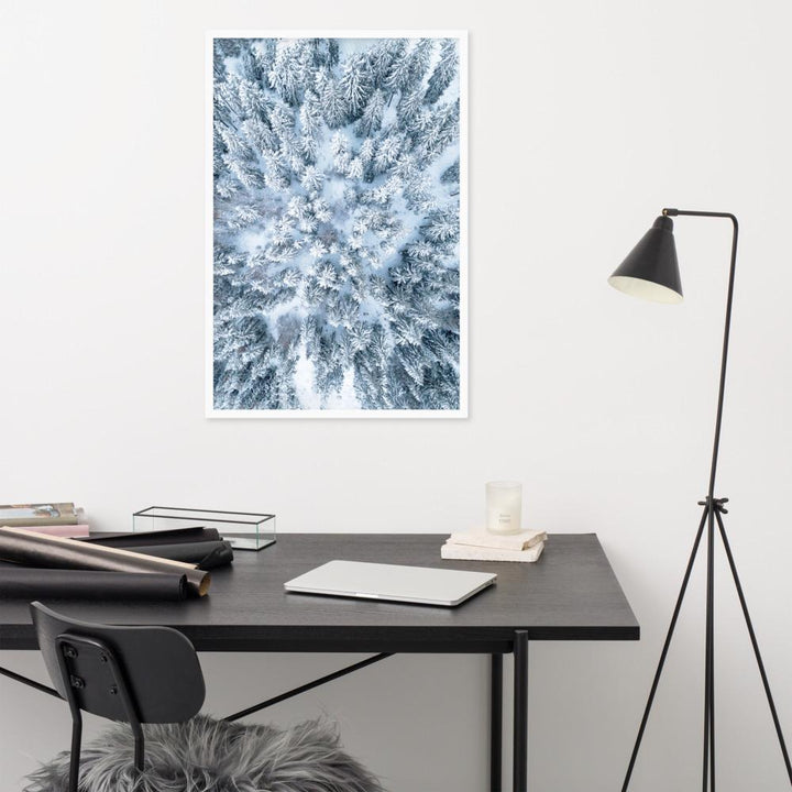Snow Landscape 7 - Poster im Rahmen artlia