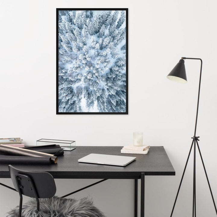 Snow Landscape 7 - Poster im Rahmen artlia