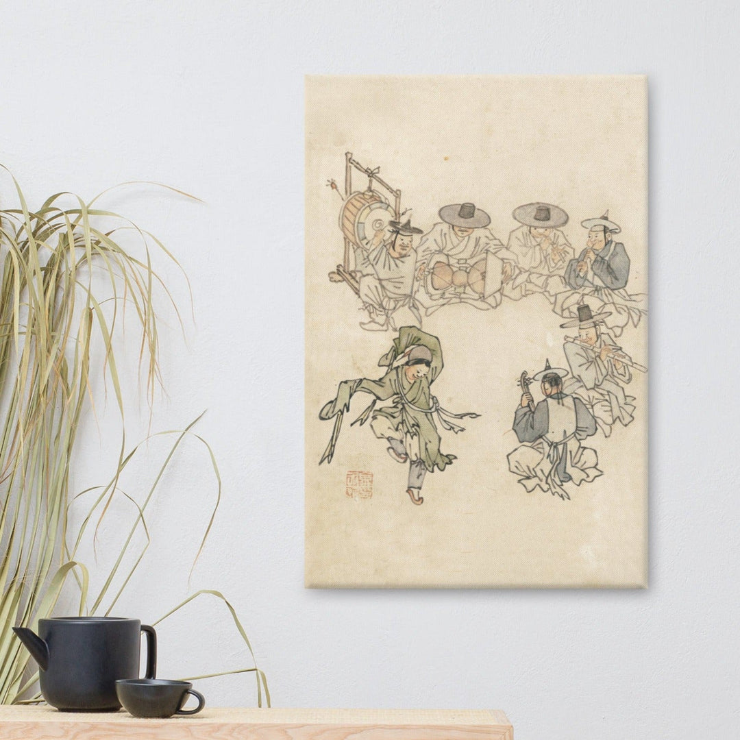 tanzendes Kind, Mudong, Kim Hong-do - Leinwand artlia