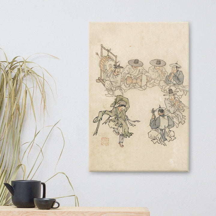 tanzendes Kind, Mudong, Kim Hong-do - Leinwand artlia