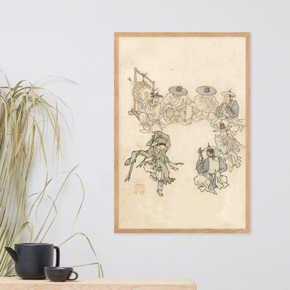 tanzendes Kind, Mudong, Kim Hong-do - Poster artlia