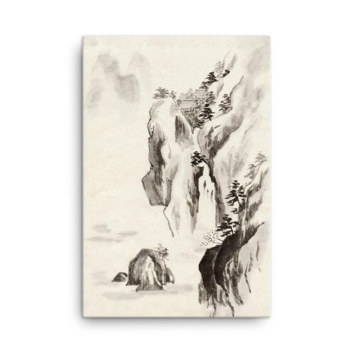 Tempel im Felsen - Leinwand 61x91 cm artlia