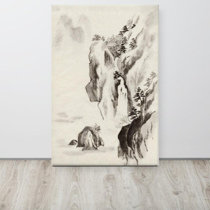 Tempel im Felsen - Leinwand artlia