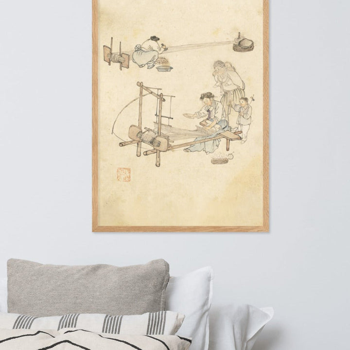 Poster - Weberei, Kim Hong-do artlia