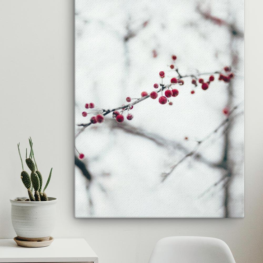 Winterbeeren - Leinwand artlia