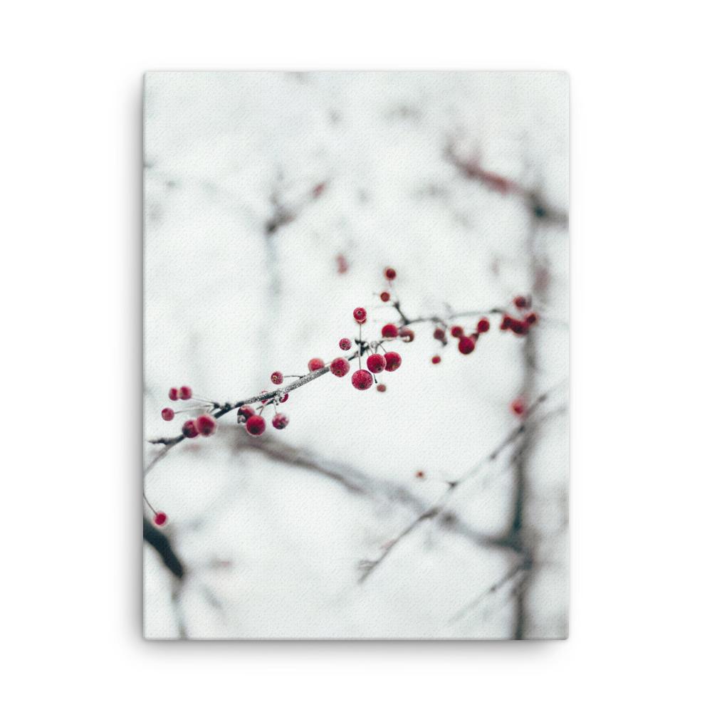 Winterbeeren - Leinwand 30x41 cm artlia