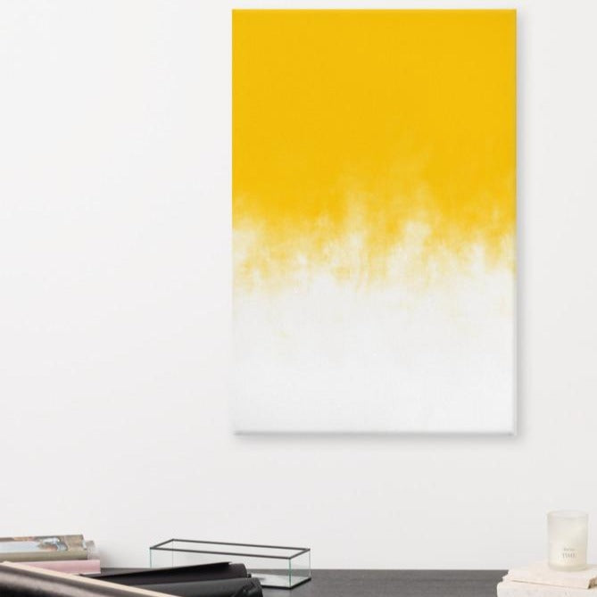 Yellow Gradient - Leinwand artlia