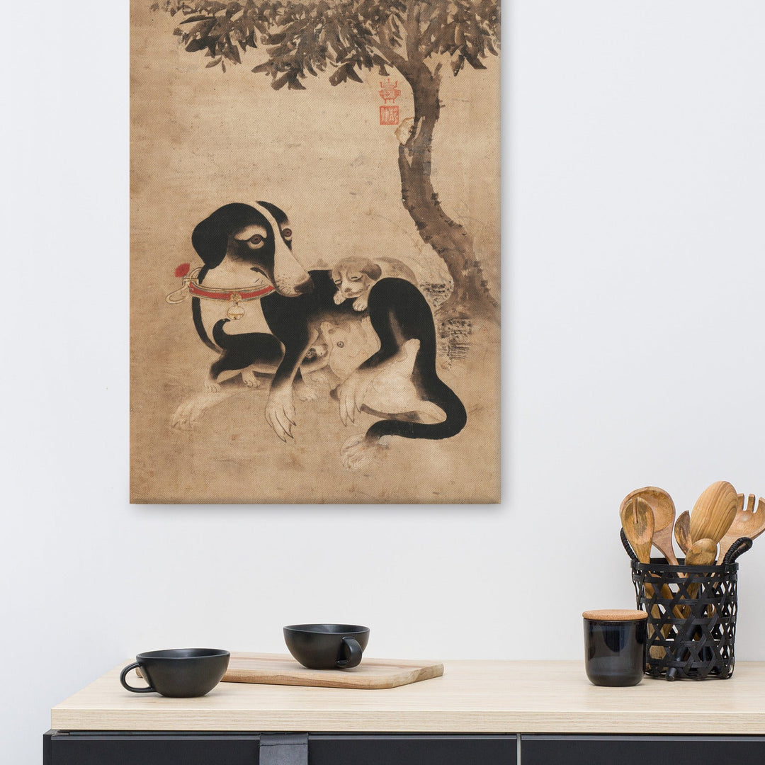 Hundemutter-mit-Welpen-canvas-_in_-24x36_3bd88416-78b4-4d44-a974-91d50cee857c