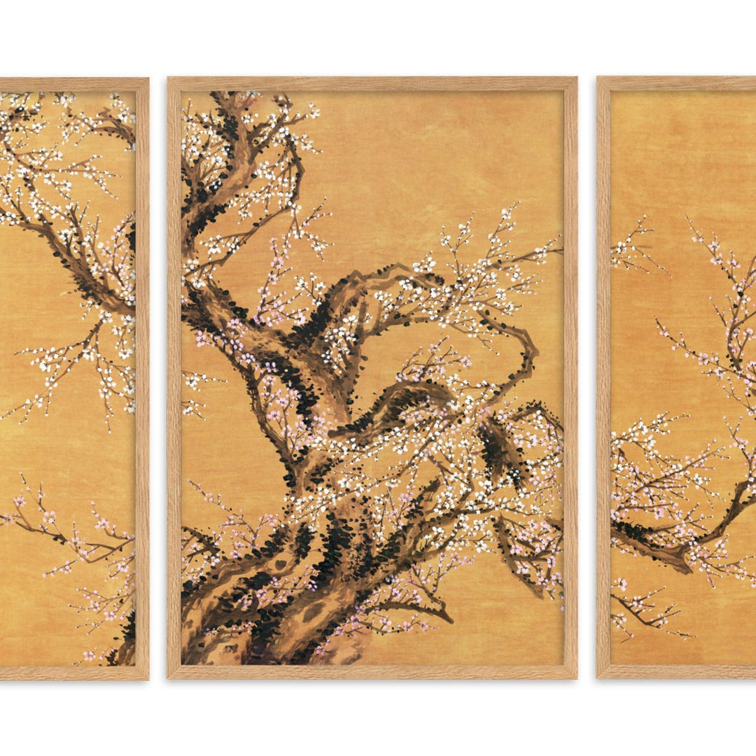 Poster - Red and white plum blossoms