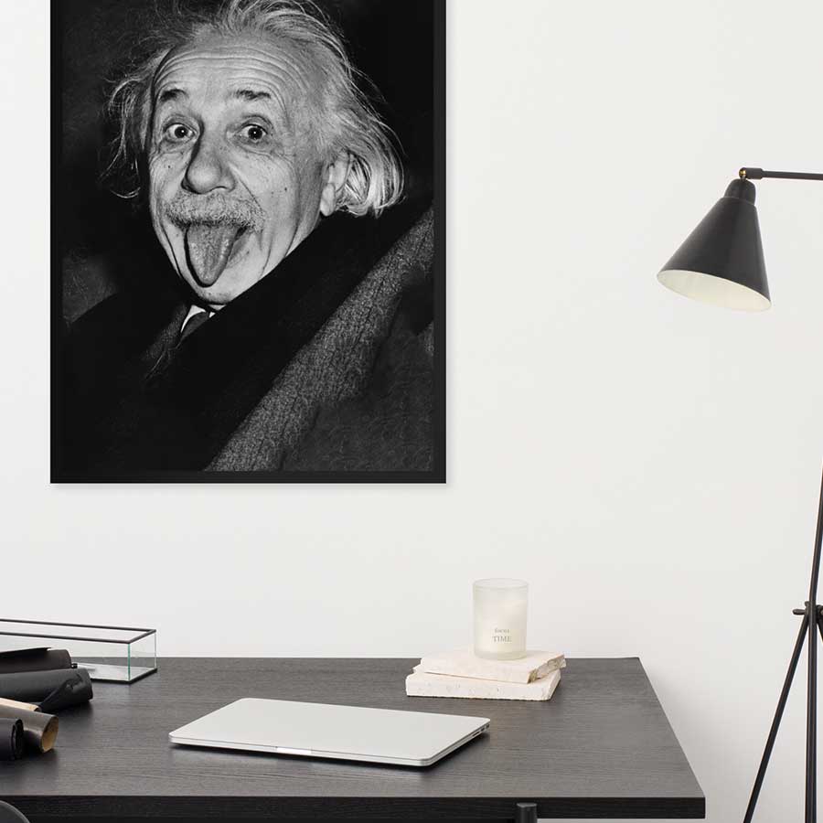 Poster - Albert Einstein Zunge