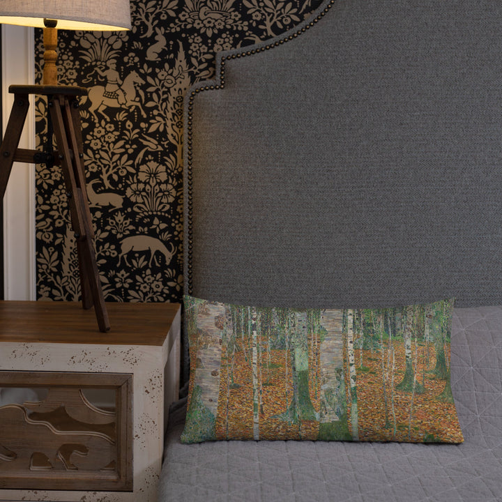 Premium-Kissen - Gustav Klimt, Birkenwald artlia