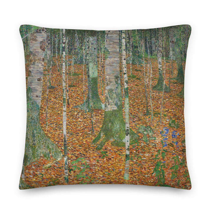 Premium-Kissen - Gustav Klimt, Birkenwald 56x56 cm (22″×22″) artlia